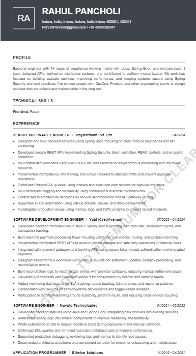 Executive Pro - Resume Template 1